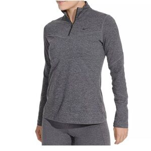 NWT Nike Pro Half Zip‎ Gray Long Sleeve Pullover